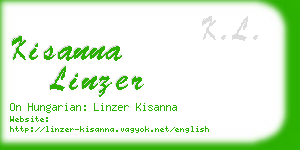 kisanna linzer business card